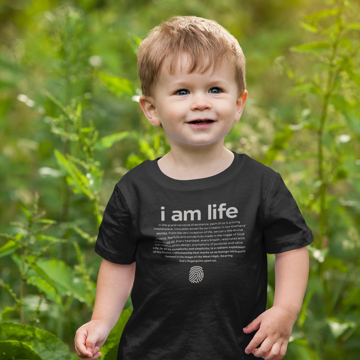 Toddlers "I am life": Detailed T-shirt