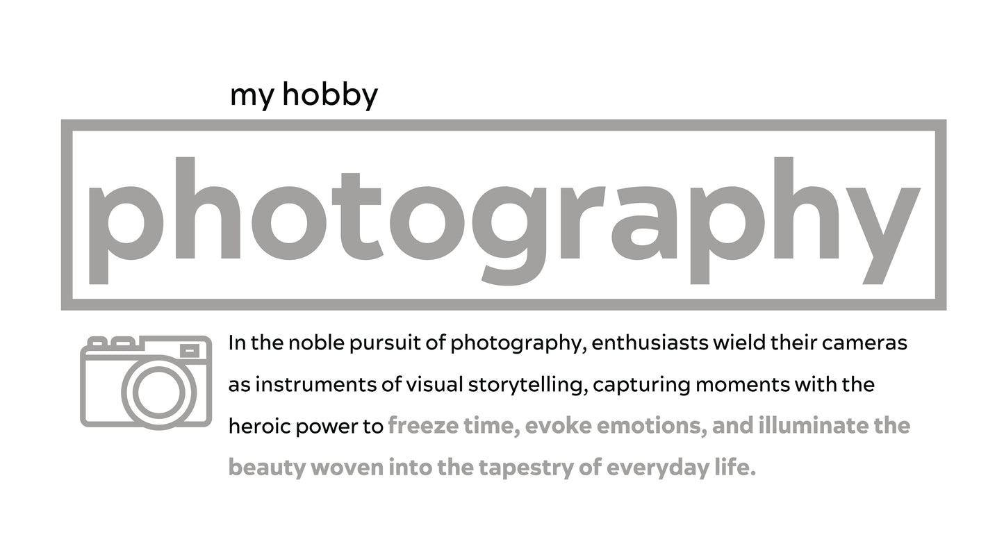 Photography: T-shirt (Men)