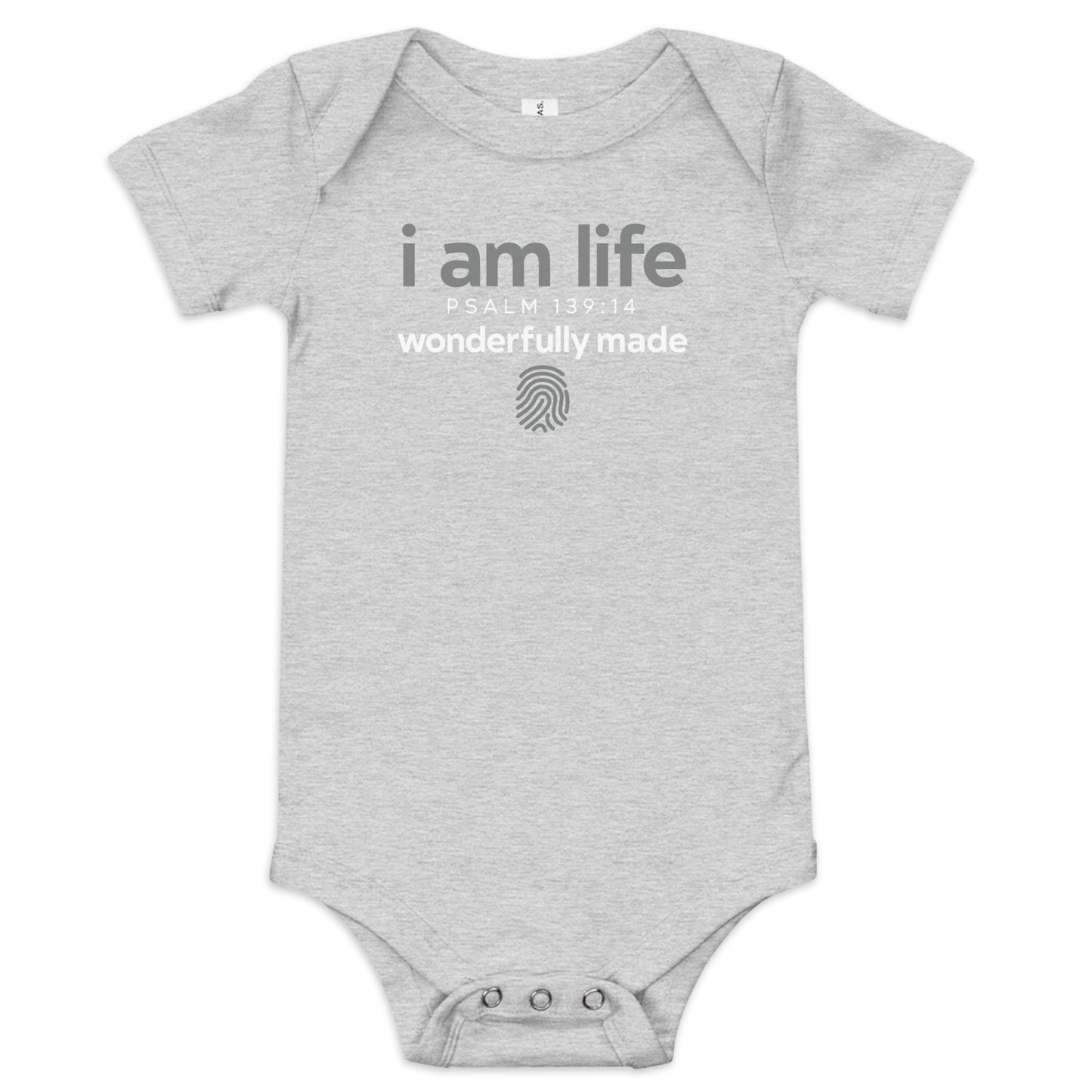 Baby "i am life" Onesie: Simple
