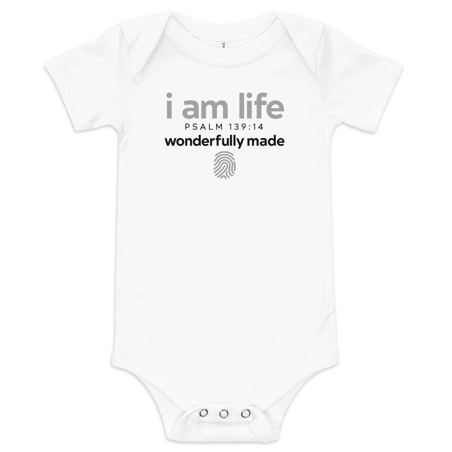 Baby "i am life" Onesie: Simple