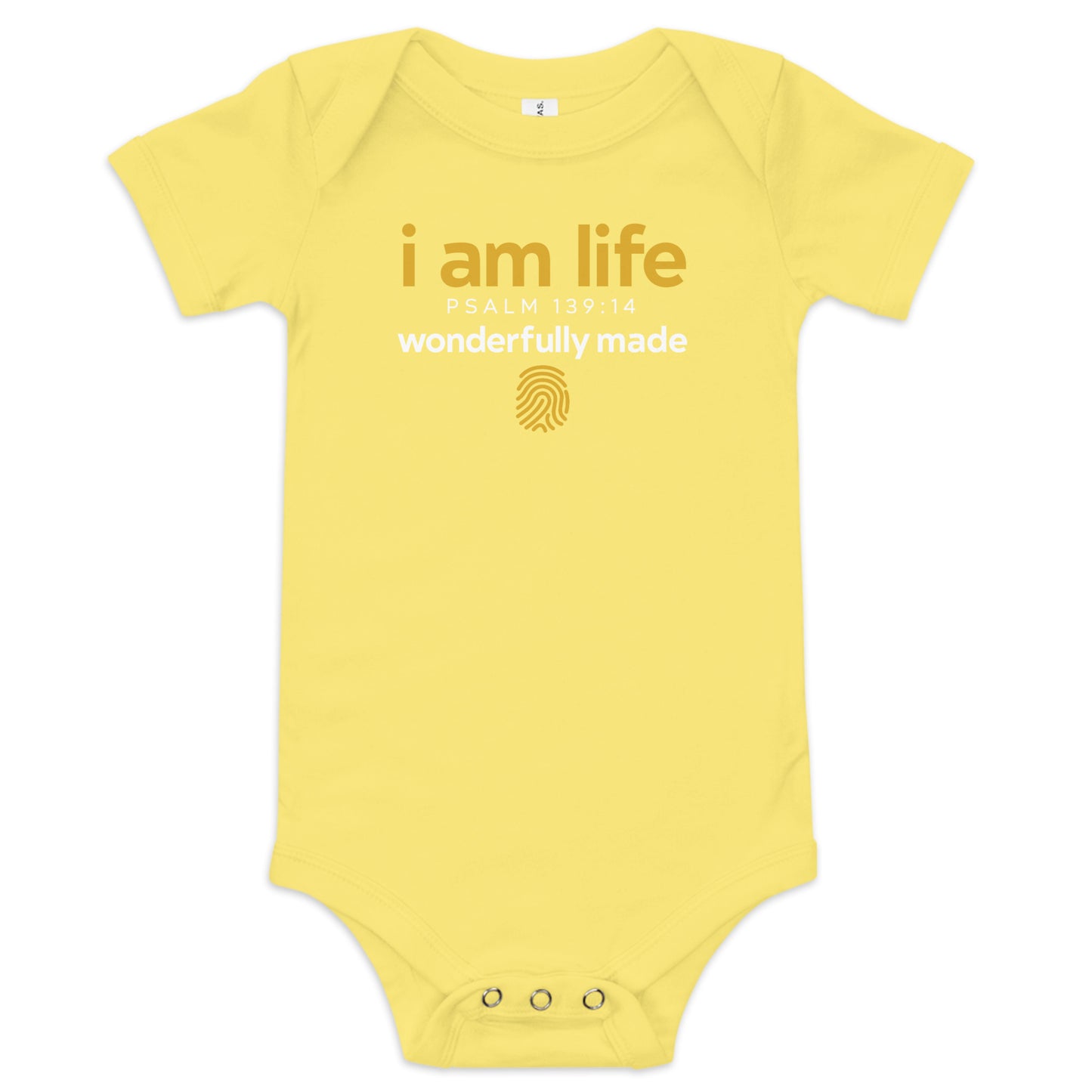 Baby "i am life" Onesie: Simple