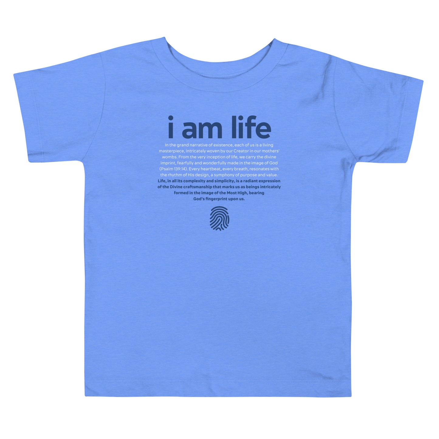 Toddlers "I am life": Detailed T-shirt