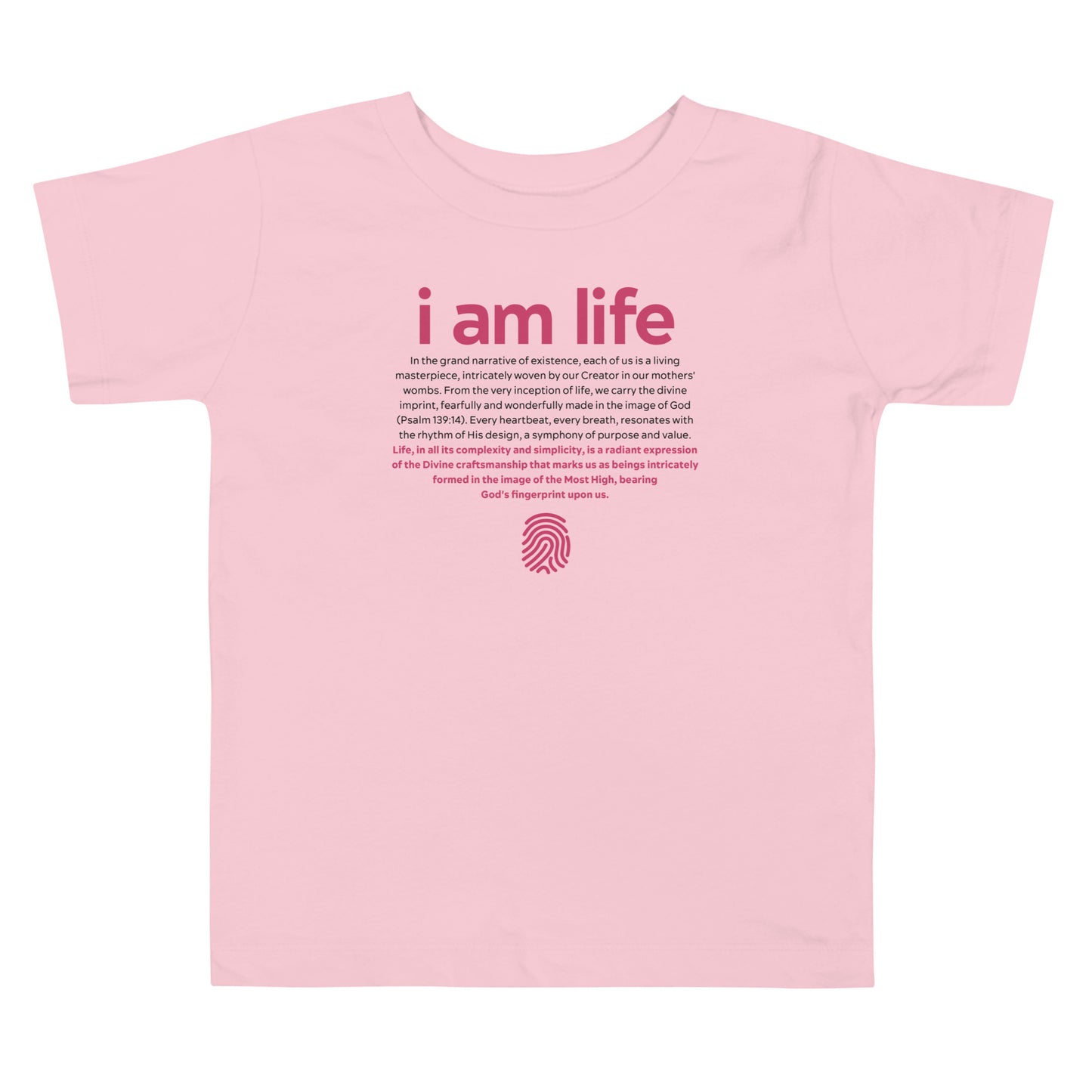 Toddlers "I am life": Detailed T-shirt