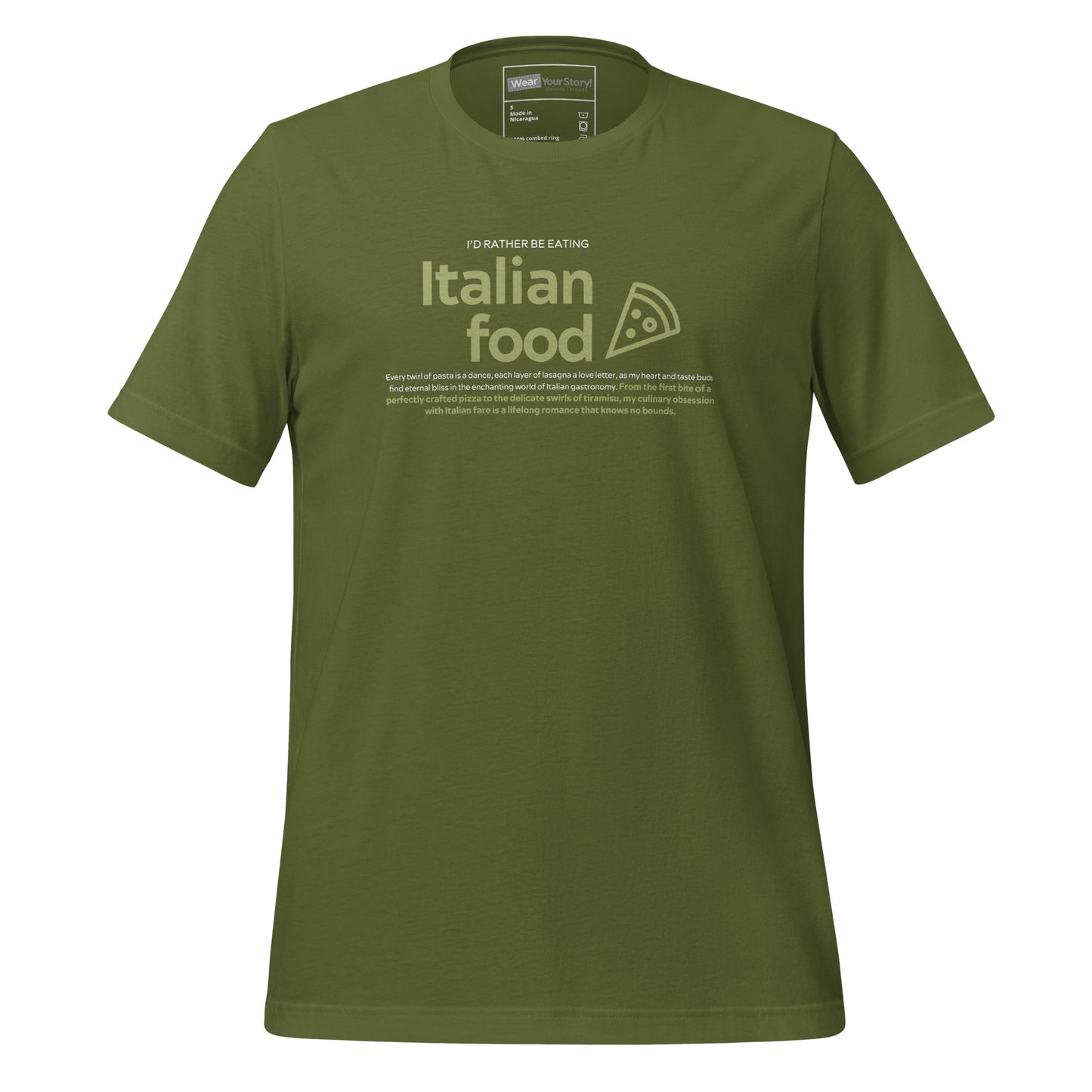Italian Food: T-shirt (Men)