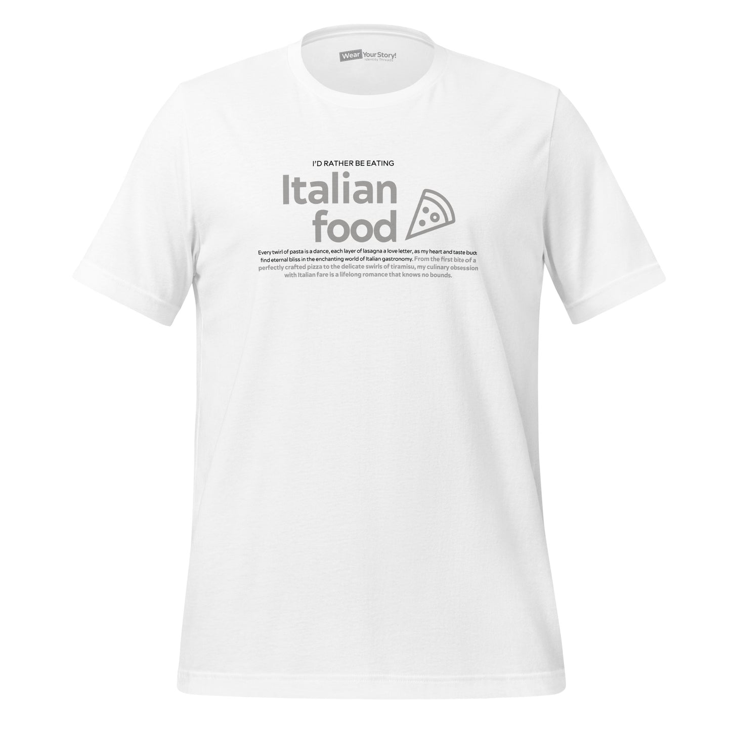 Italian Food: T-shirt (Men)